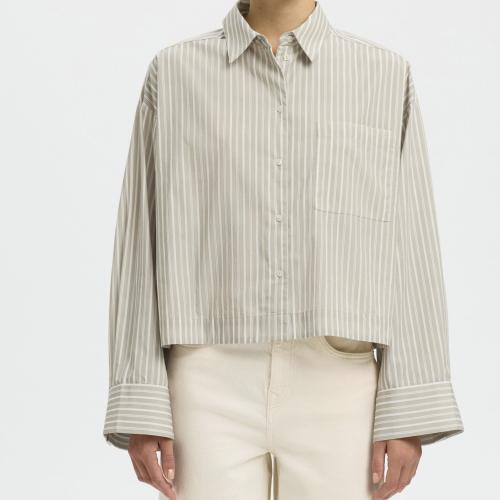 Astha Cropped Shirt Pure