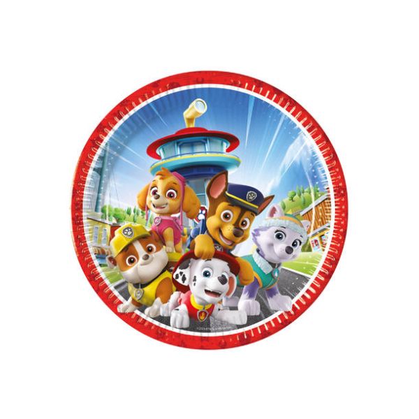 Papptallerken Paw Patrol - Rescue Heroes 23 CM