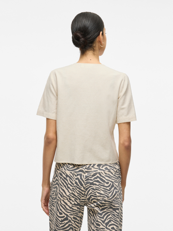 VIPRISILLA V-NECK S/S POCKET TOP - Image 2