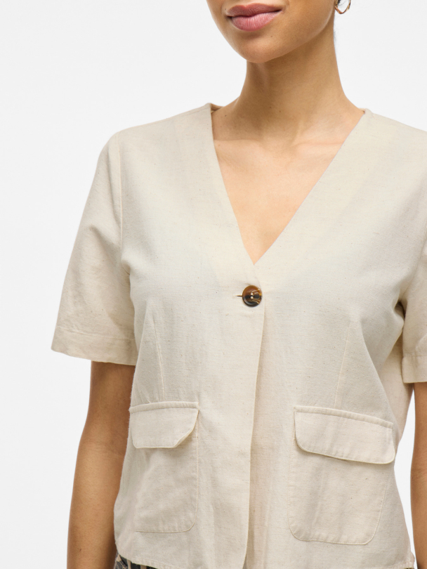 VIPRISILLA V-NECK S/S POCKET TOP - Image 4