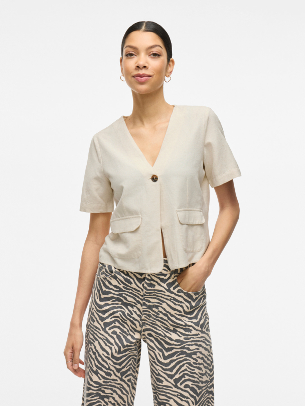 VIPRISILLA V-NECK S/S POCKET TOP - Image 5
