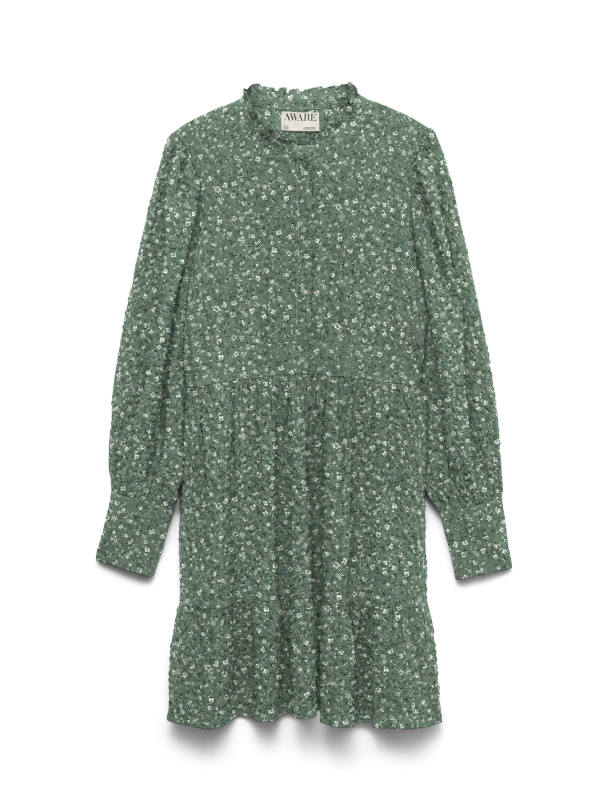 AWNOELLE LS HIGH NECK SHORT DRESS