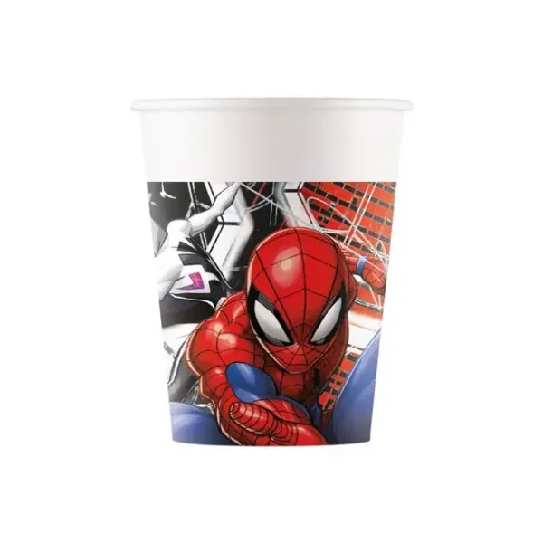 Pappkopp SPIDER MAN 200ml 8 stk
