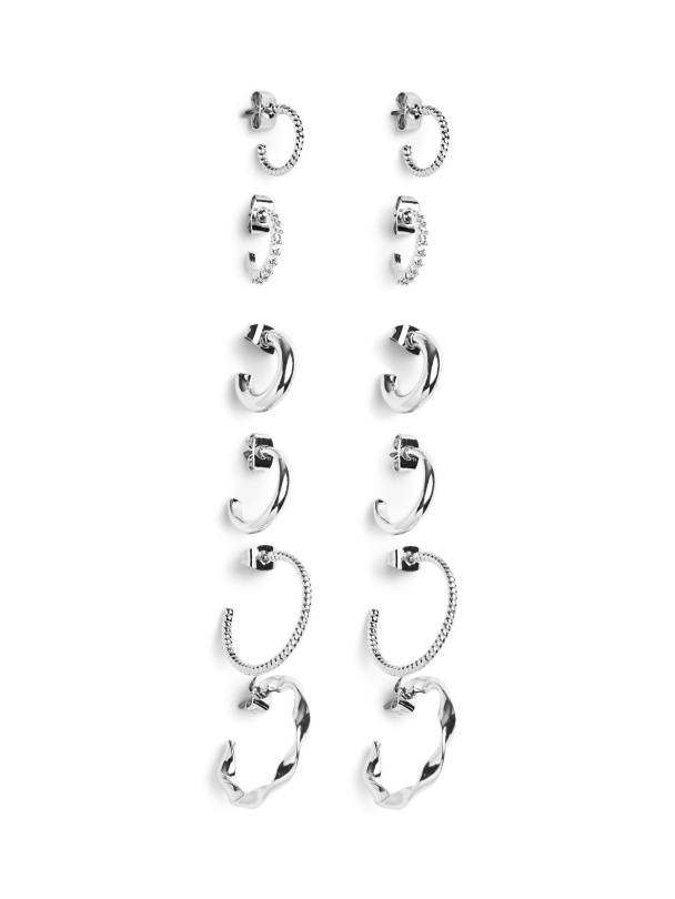 PCDIONA HOOP EARRINGS 6-PACK - Image 2
