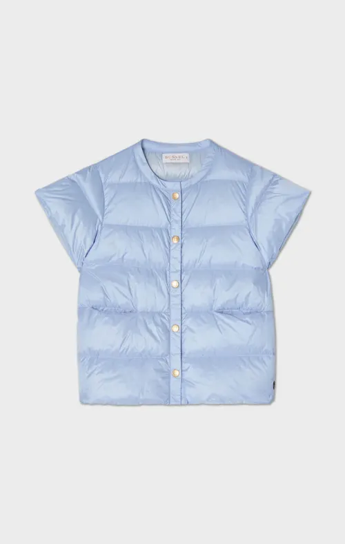 Indie Ice Blue Down Vest   |   Indie Ice Blue Down Vest fra Busnel