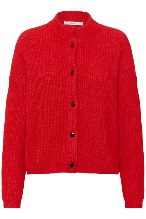 Alpha short cardigan - Postbox Melange 