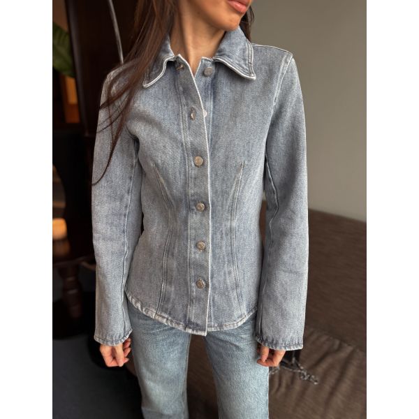 Lecco Denim Shirt - Light Blue Denim 