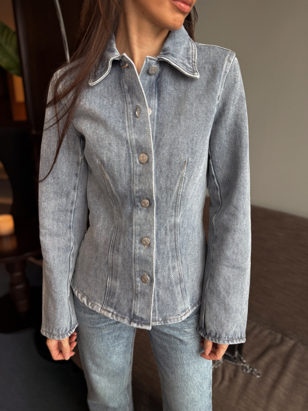 Lecco Denim Shirt - Light Blue Denim  - Image 1