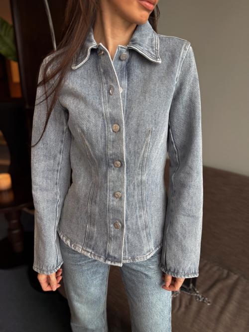 Lecco Denim Shirt - Light Blue Denim 