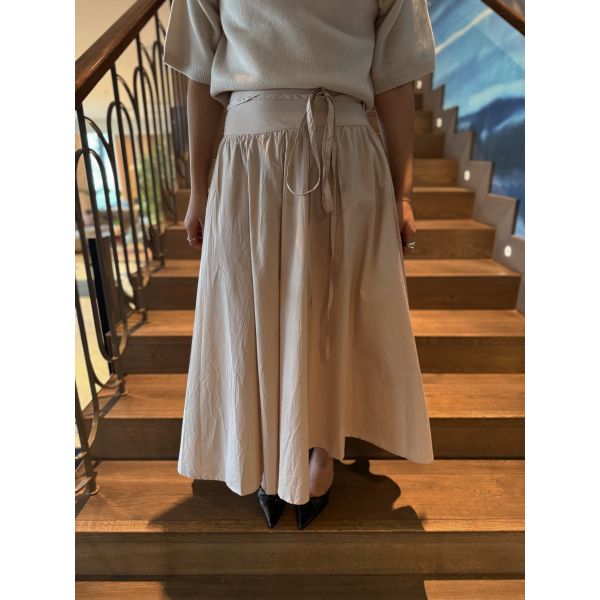 Astrid Skirt - Golden Beige Poplin 