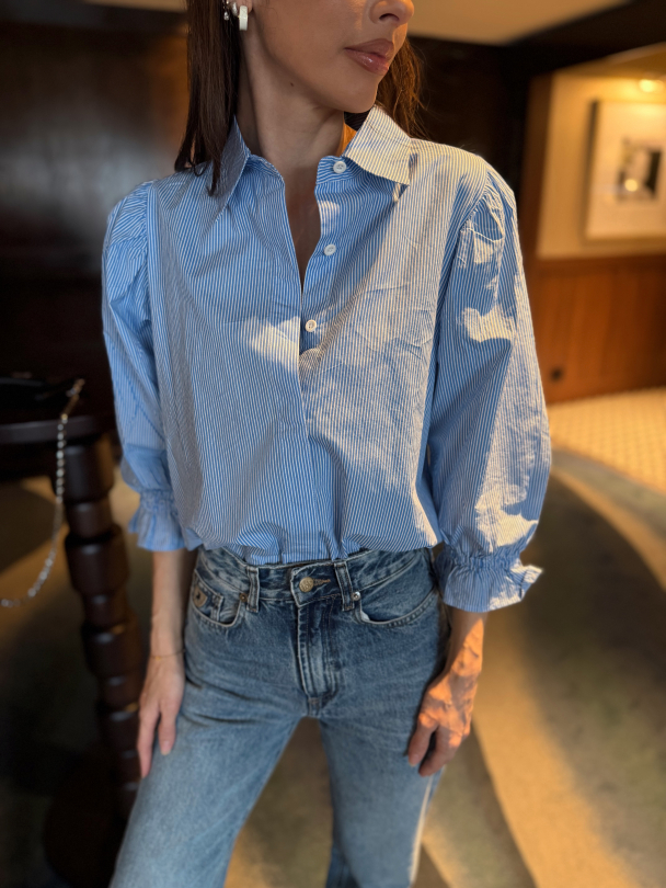 Amy Shirt - Seaside Stripe  - Image 1