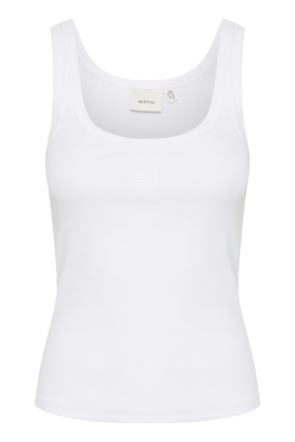 Drew Logo Top 2.0 - Bright White  - Image 1
