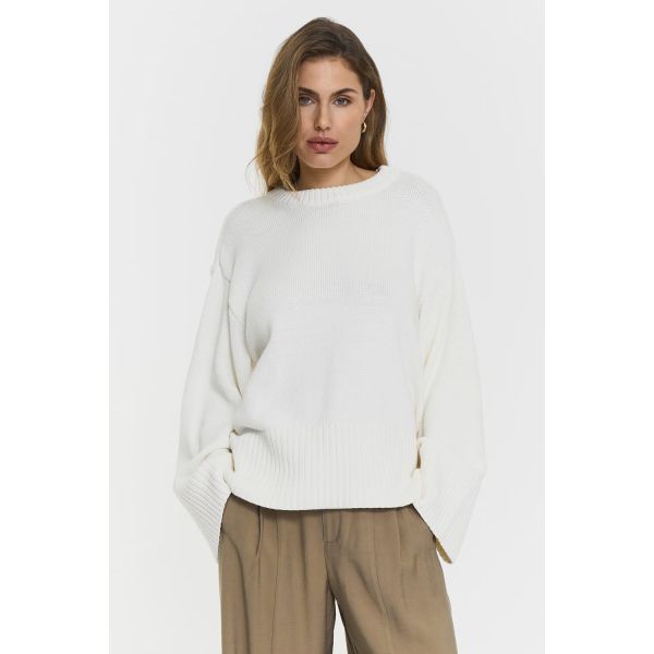 Adoni Knitted Sweater - White