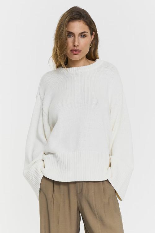 Adoni Knitted Sweater - White