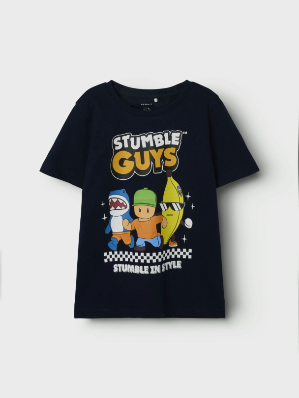 NKMFaunus t-shirt, blå - Image 1