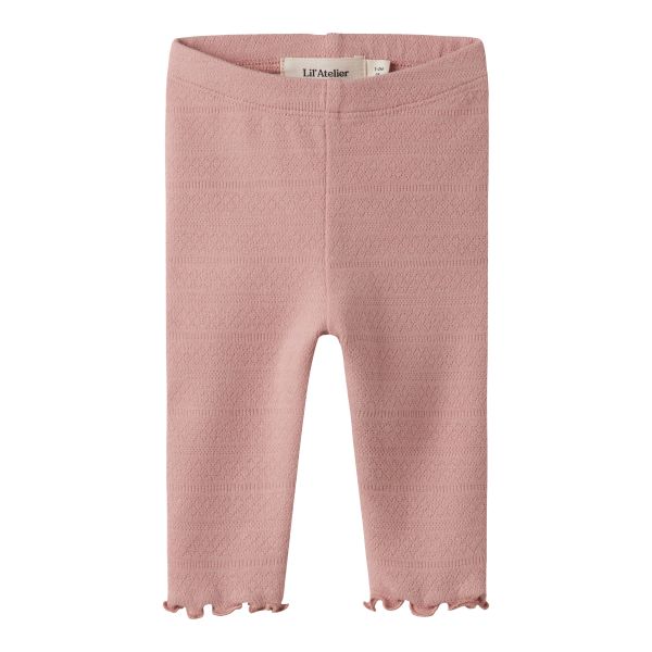 Dimia Slim Leggings, Misty Rose - Lil' Atelier