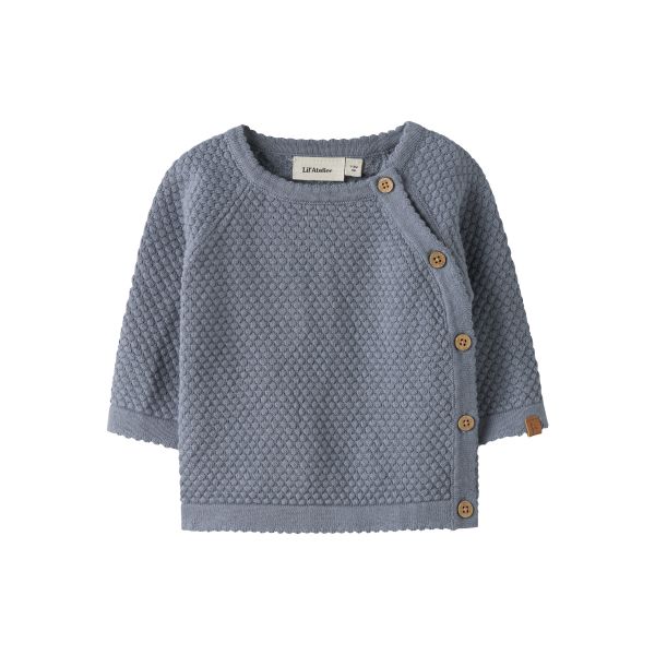 Fico Wrap Knit, Tradewinds Melange - Lil' Atelier