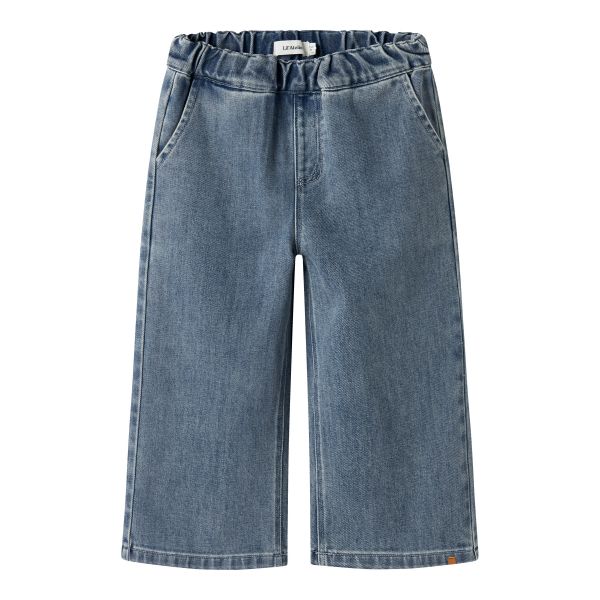 Damla Unisex Baggy Jeans, Medium Blue Denim - Lil' Atelier