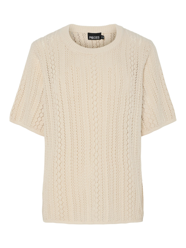 PCNUKA SS O-NECK KNIT NOOS BC - Image 1