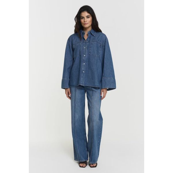 Shari Denim Shirt - Deep Blue Wash