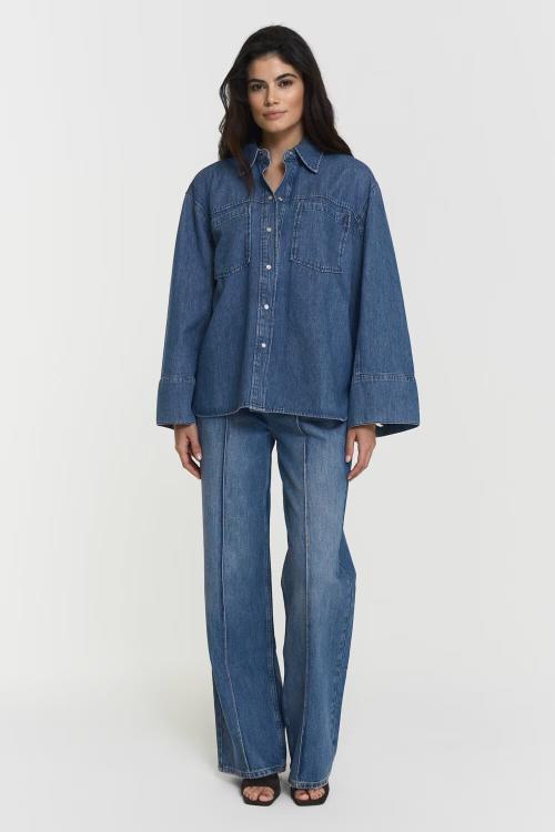 Shari Denim Shirt - Deep Blue Wash