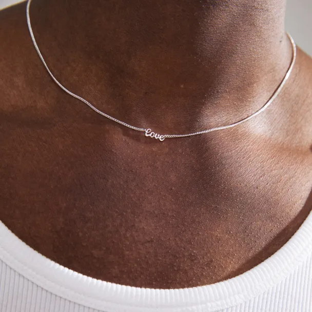 Pilgrim Love sølvbelagt halskjede - Image 5