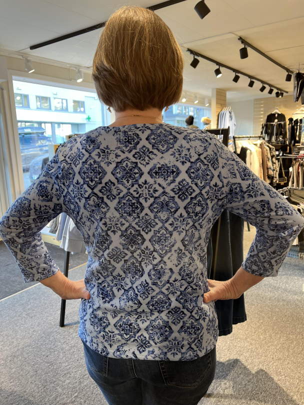 Topp 3/4 arm 219988 Blå 3163 - Image 2