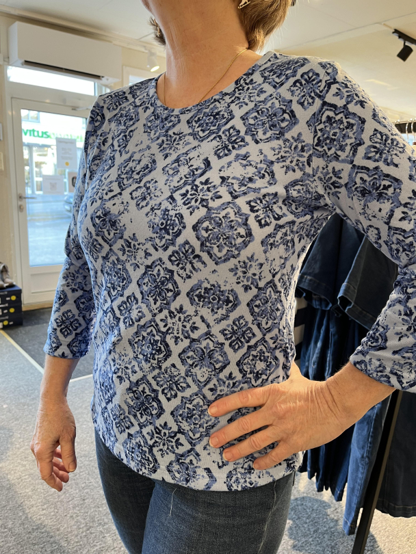 Topp 3/4 arm 219988 Blå 3163 - Image 3