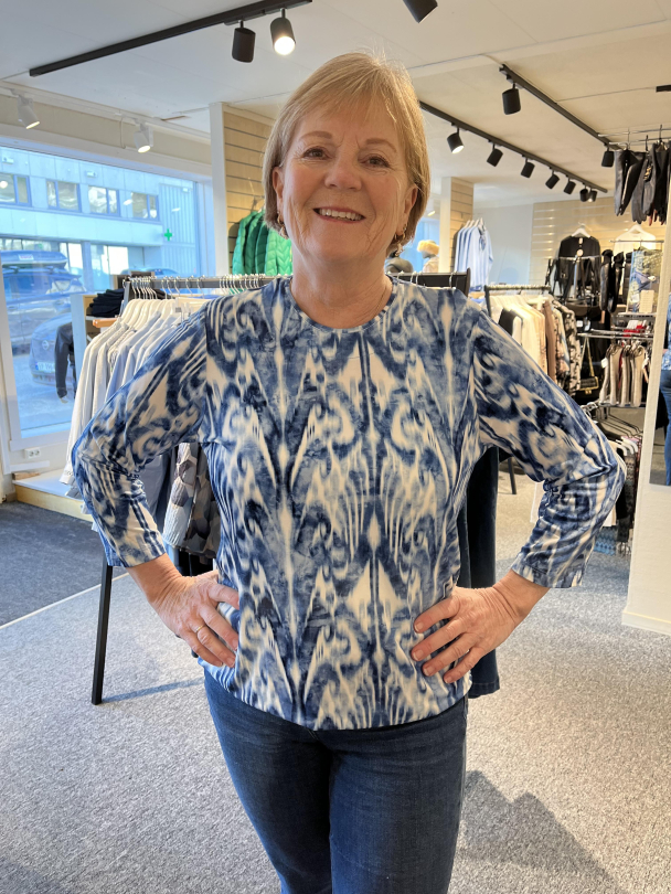 Topp 3/4 arm 220127 Blå - Image 1