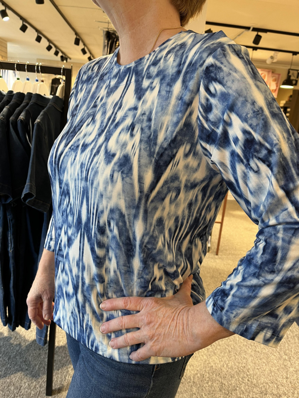 Topp 3/4 arm 220127 Blå - Image 3