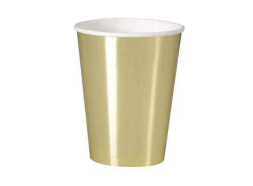 Pappkopp Ensfarget GULL 8 stk