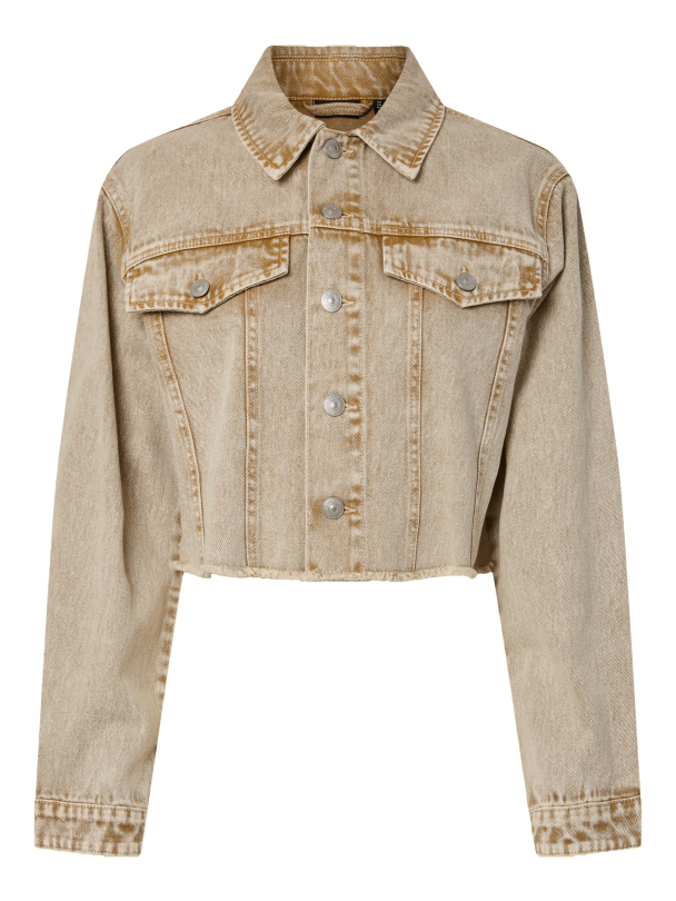 PCFAY CROPPED DENIM JACKET - Image 1