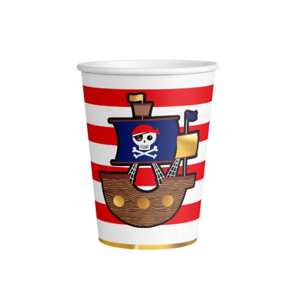 Pappkopp SJØRØVERKART 8 stk