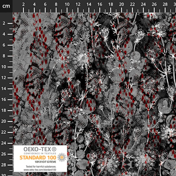 Fine Line in red- Grå