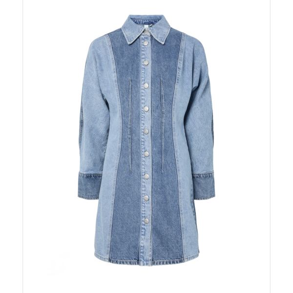 Faro Denim Dress - Light Blue Denim