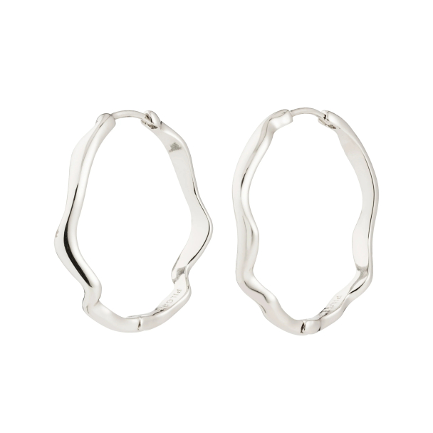 Pilgrim Larkin sølvbelagte øreringer - Image 1