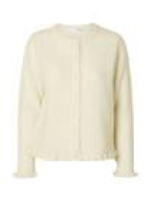 Lulu Frill Knit Cardigan - Snow White 