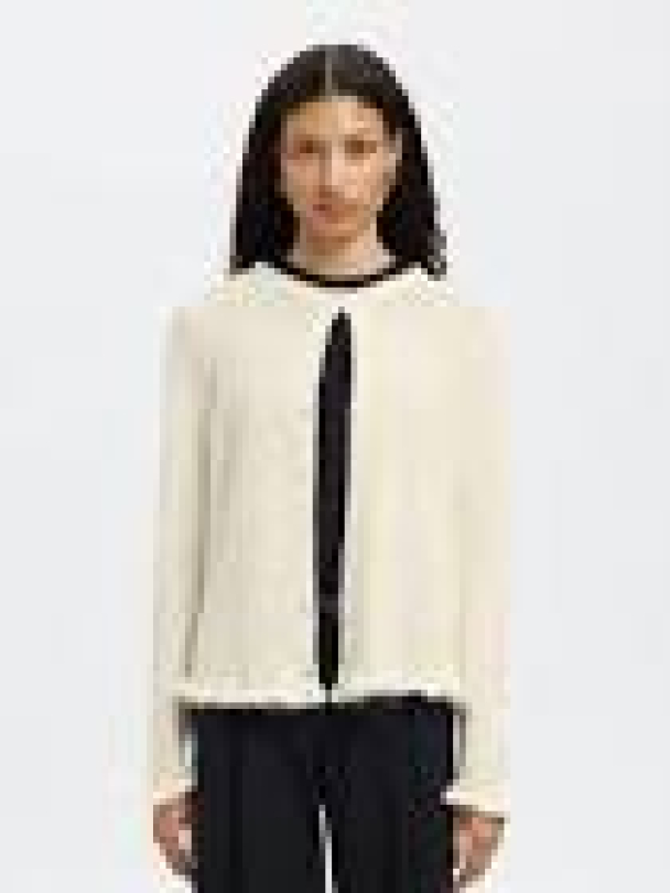 Lulu Frill Knit Cardigan - Snow White  - Image 2