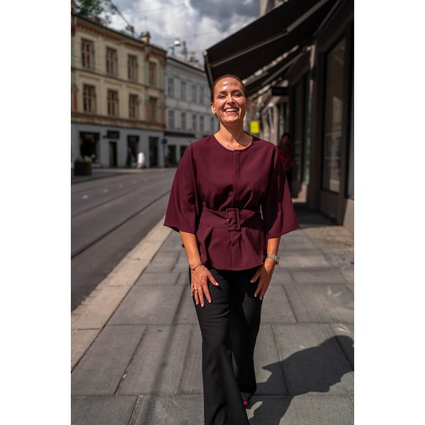 Dafy F Jacket Top Plum|Dazy F jakke topp 