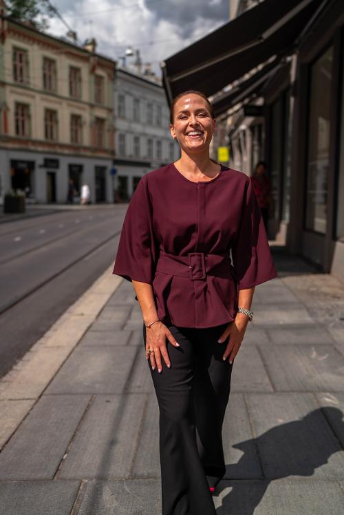 Dafy F Jacket Top Plum|Dazy F jakke topp 