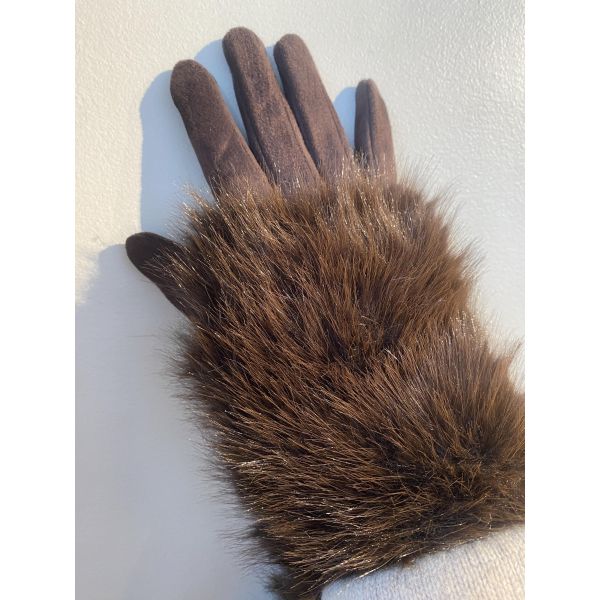 Gloves Faux Fur