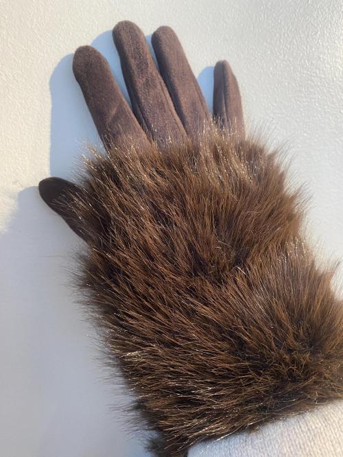 Gloves Faux Fur