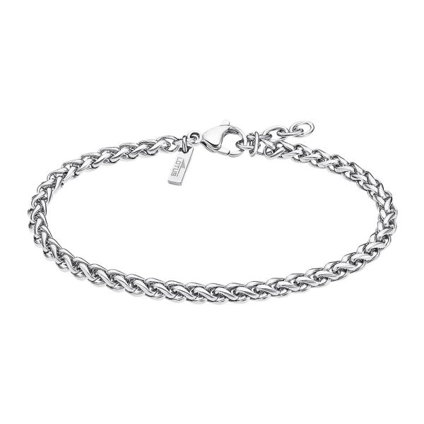 Armb&aring;nd i st&aring;l, flettet