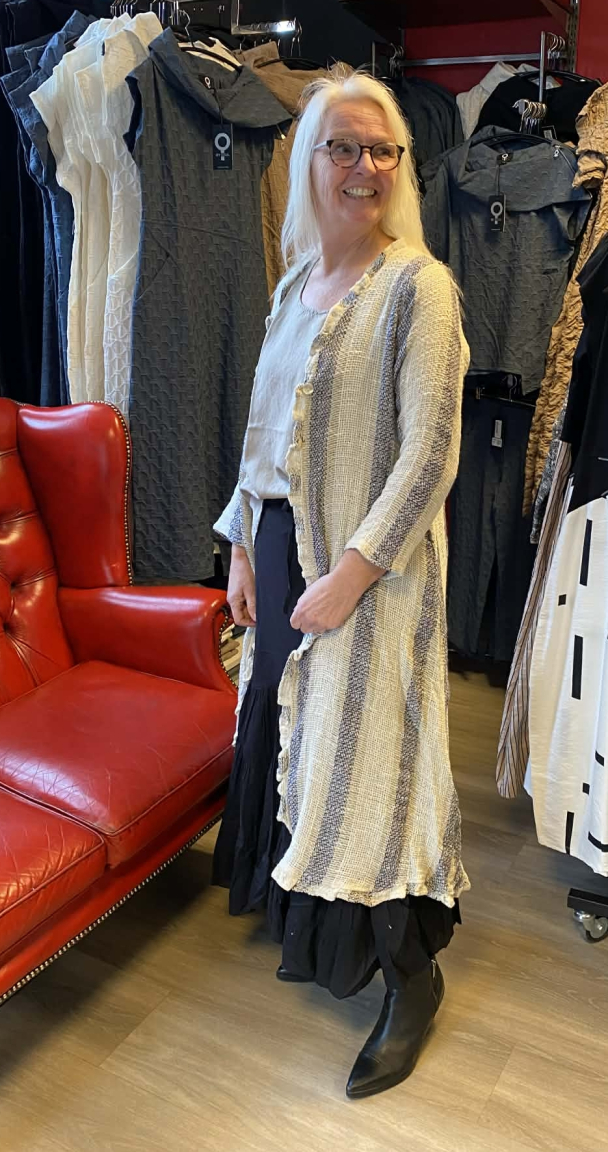 BOHÉME  Kåpe med striper B13194 - Image 4