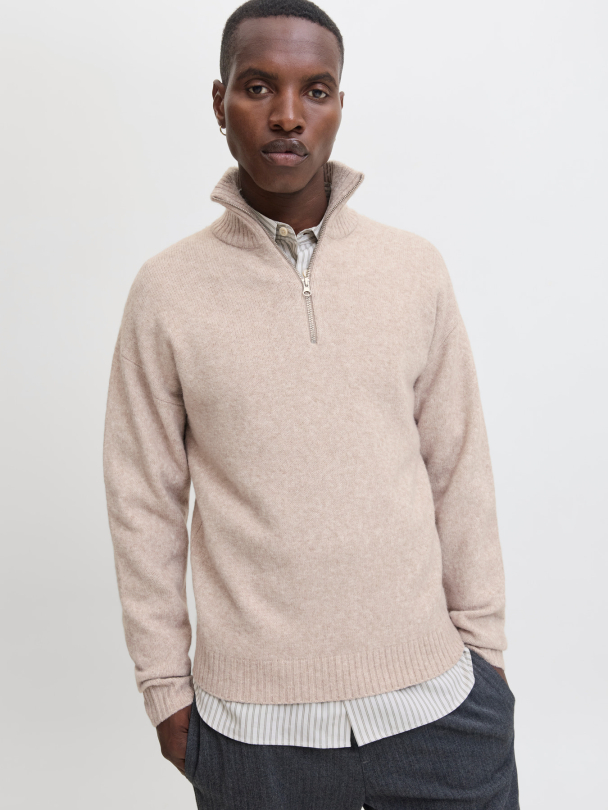 JJESOHO OLLIE KNIT HALF ZIP SN - Image 2