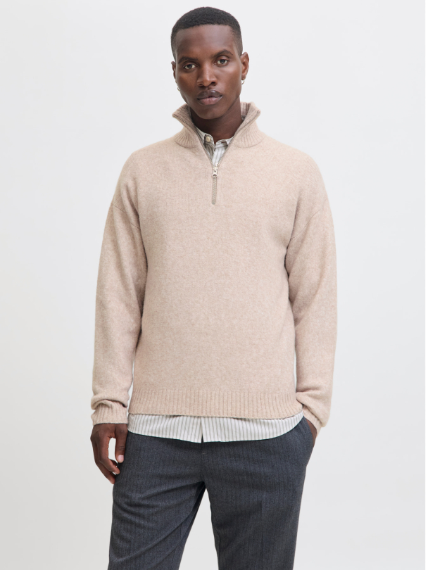JJESOHO OLLIE KNIT HALF ZIP SN - Image 4