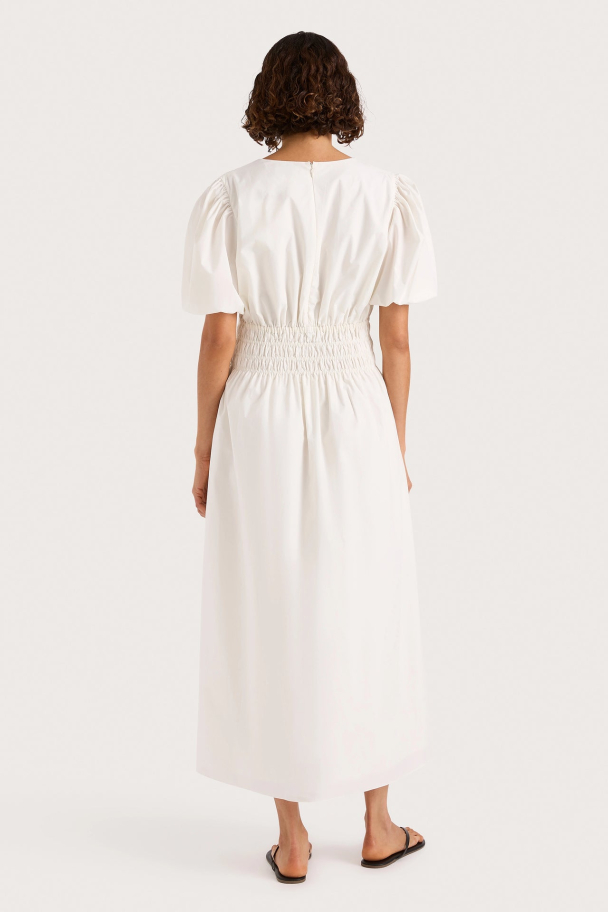 Grace Midi Dress - White  - Image 2