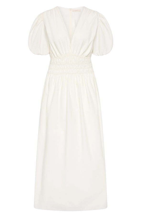 Grace Midi Dress - White  - Image 4