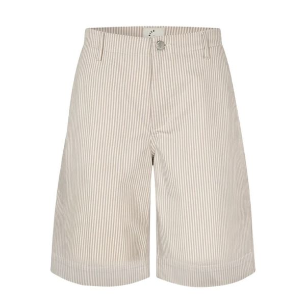 Erica Shorts Oat Milk Stripe