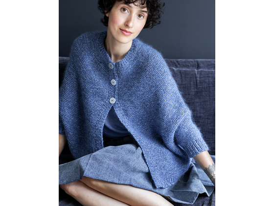 191-07 Jakke med lang raglan